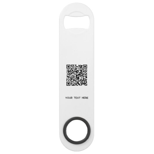 Logo met tekst QR Code Business Speed Flessenopener (Achterkant)