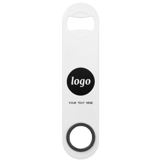 Logo met tekst QR Code Business Speed Flessenopener (Voorkant)