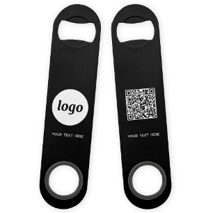 Logo Met Tekst QR Code Zakelijk Speed Flessenopener