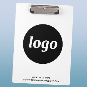Logo met tekst zakelijke branding promotie klembord
