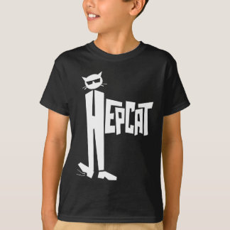 Logo met vaste kat t-shirt