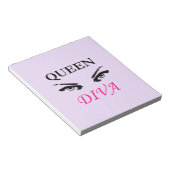 Logo met vrouwelijke ogen notitieblok (Schuin)