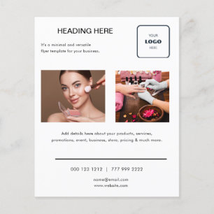 Logo Minimaal Foto Zakelijke Marketing Flyer
