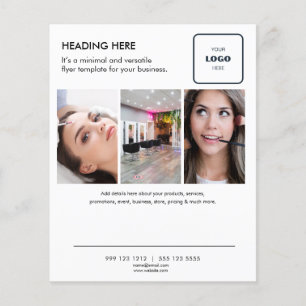 Logo Minimaal Foto Zakelijke Marketing Flyer