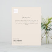 Logo Minimal Cream Business Marketing Flyer (Staand voorkant)