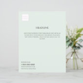 Logo Minimal Light Green Business Marketing Flyer (Staand voorkant)