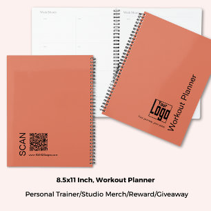 Logo Minimal Orange Noir Citation Fitness Workout
