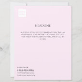 Logo Minimal Pink Business Marketing Flyer (Voorkant)