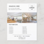 Logo minimale Foto Business Marketing Flyer (Voorkant)