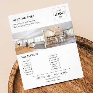 Logo minimale Foto Business Marketing Flyer