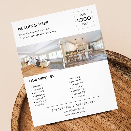 Logo minimale Foto Business Marketing Flyer