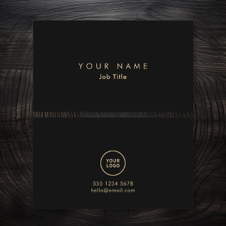 Logo minimaliste Élégant Carte de visite monochrom