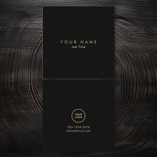 Logo minimaliste Élégant Carte de visite monochrom