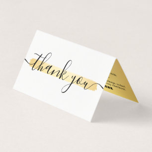 Logo minimaliste Gold Stylist Client Carte de reme
