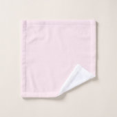 Logo Minimaliste Moderne Monogramme Simple Rose (Gant de toilette)