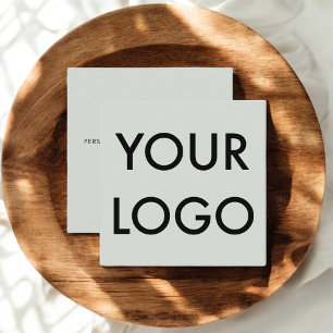 Logo minimalistisch modern Sage Green Vierkante Visitekaartje