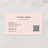 Logo minimalistisch professioneel Visitekaartje (Achterkant)