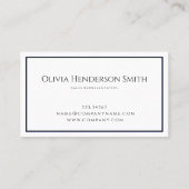 Logo minimalistisch zwart-wit visitekaartje (Achterkant)