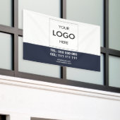 Logo minimalistische professionele banner (Buitenkant Gebouw)