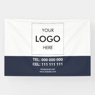 Logo minimalistische professionele banner