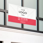 Logo minimalistische professionele banner (Buitenkant Gebouw)