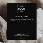 Logo minimum Black Business Marketing<br><div class="desc">Circulaire d'affaires simple.</div>