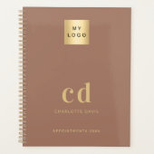 Logo mocca marron monogramme initiales entreprise (Devant)