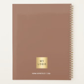 Logo mocca marron monogramme initiales entreprise (Dos)