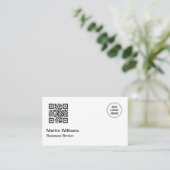 Logo Modèle QR Code Cartes de visite (Debout devant)