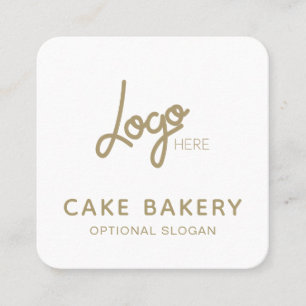 Logo Modern Bakkerij Visitekaartje Goud Wit
