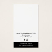 Logo Modern Eenvoudige Sieraden Oorbellen Displayk Visitekaartje (Achterkant)