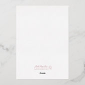 Logo Modern Navy Blue Business Holiday Carte Or (Verso)