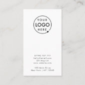 Logo Moderne Bijoux Blanche Elevage Carte d'affich (Dos)