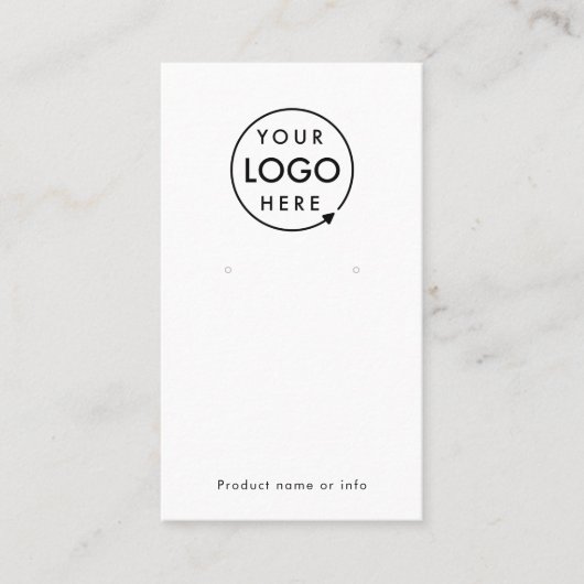 Logo Moderne Bijoux Blanche Elevage Carte d'affich (Devant)