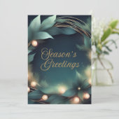 Logo moderne Carte de vacances d'entreprise (Debout devant)