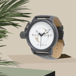 Logo Moderne Clean Business marque minimale Sociét<br><div class="desc">Custom Watch avec un design simple et minimal. Ajoutez votre logo et votre texte.</div>