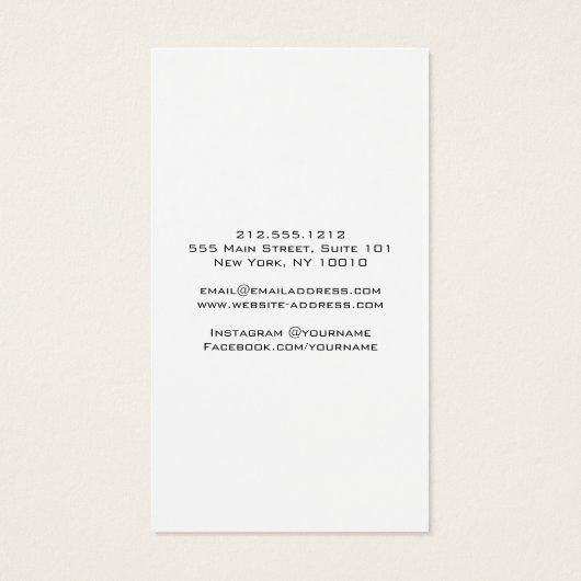 Logo moderne Clover Bijoux Porte-oreille Blanc (Dos)