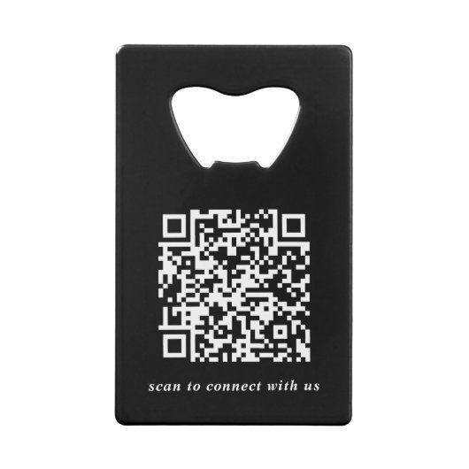Logo moderne et QR Code promotionnel noir (Dos)