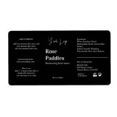 Logo moderne Étiquette de bouteille cosmétique (Devant)