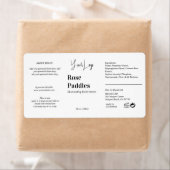 Logo moderne Étiquette de bouteille cosmétique (En situation)