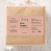 Logo moderne Étiquette de bouteille cosmétique (En situation)