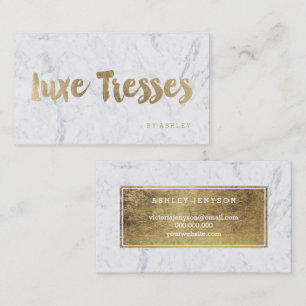 Logo moderne faux gouden tipografie visitekaartje