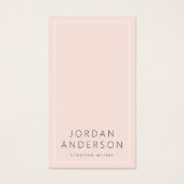 Logo moderne médias sociaux cartes de visite rose (Devant)