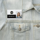 Logo moderne, nom et titre étiquette de classe (En situation)