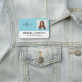 Logo moderne, nom et titre étiquette de classe (En situation)