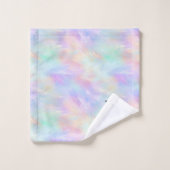 Logo Moderne Opal Opal Élégant Monogramme (Gant de toilette)