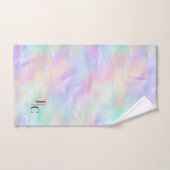 Logo Moderne Opal Opal Élégant Monogramme (Serviette à main)