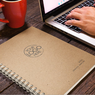 Logo moderne papier Kraft Brown tendance hebdomada