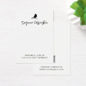 Logo moderne Script Bird. Carte d'affichage pour b (Bureau)
