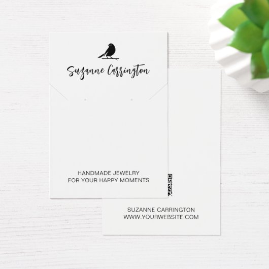 Logo moderne Script Bird. Carte d'affichage pour b (Bureau)